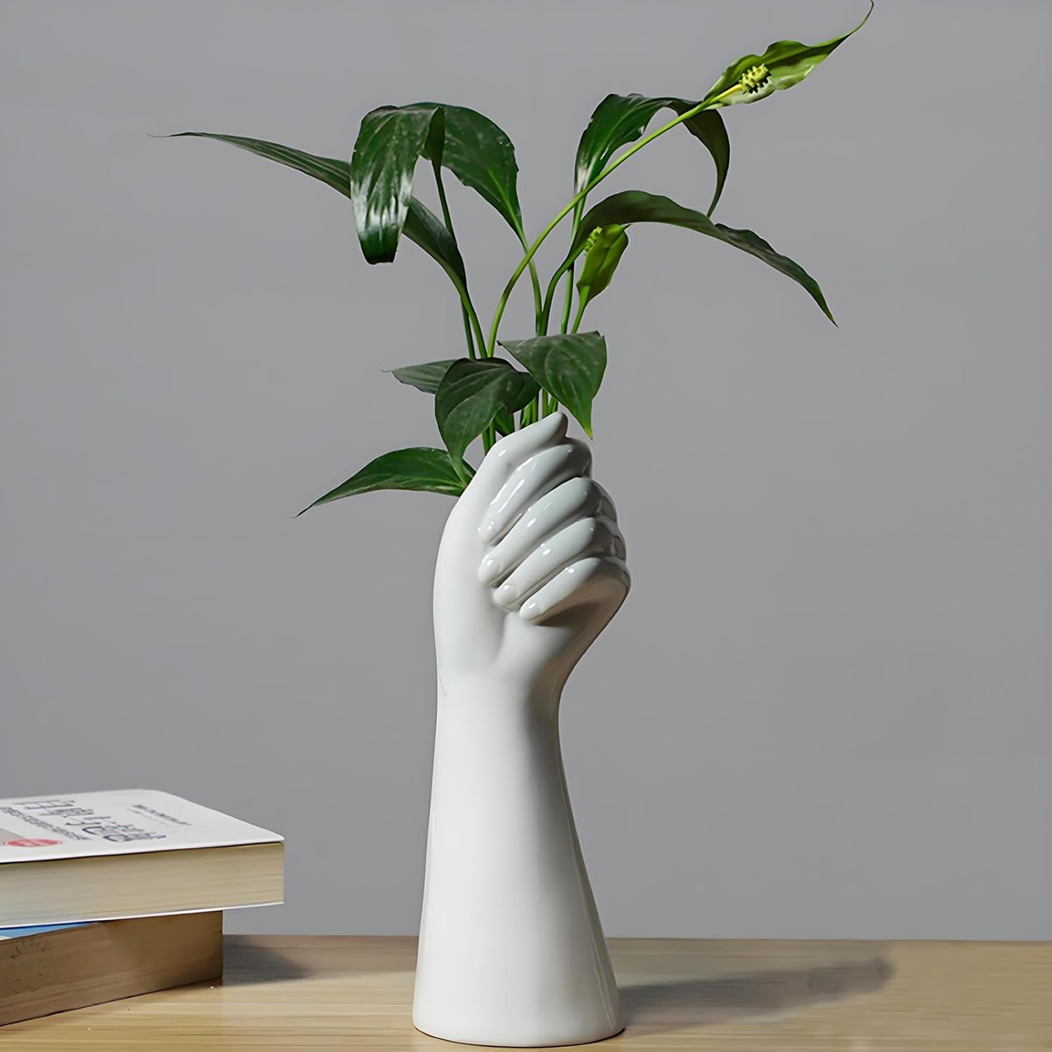 Hand Vase for Flowers Unique Modern Decorative