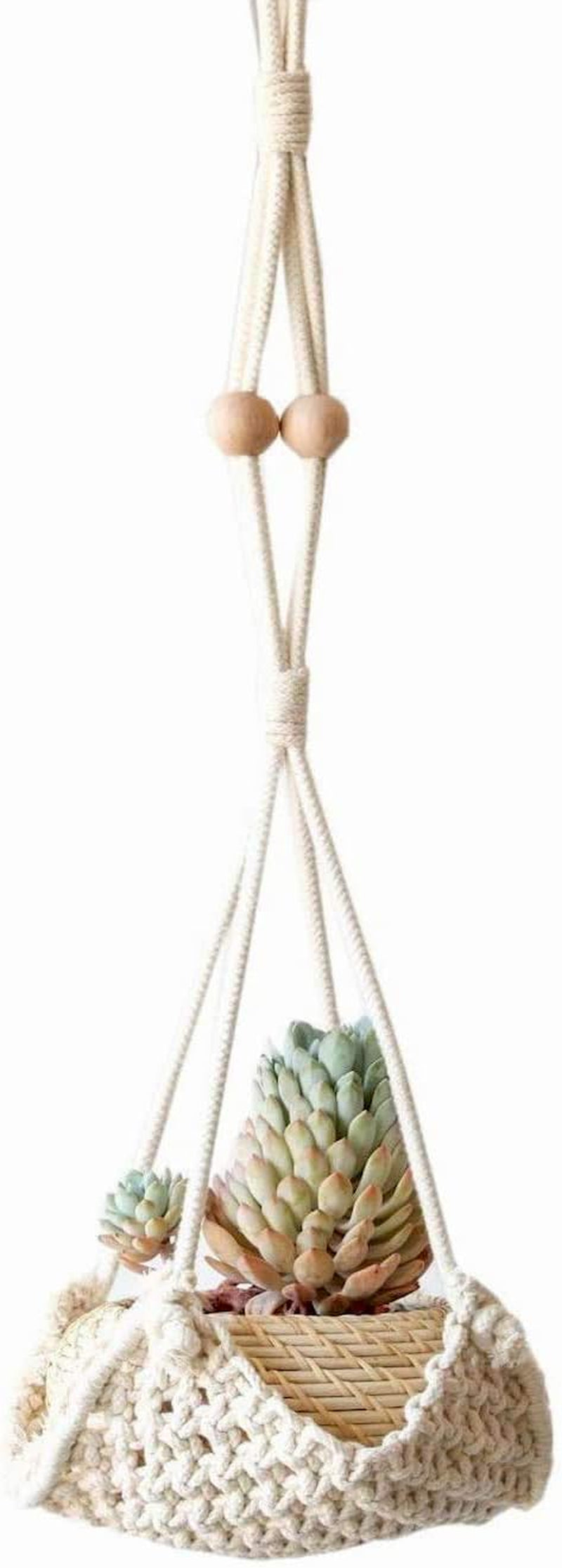 Macrame Plant Hanger Handmade Cotton Rope Wall Hangings Home Décor