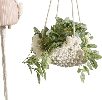 Macrame Plant Hanger Handmade Cotton Rope Wall Hangings Home Décor