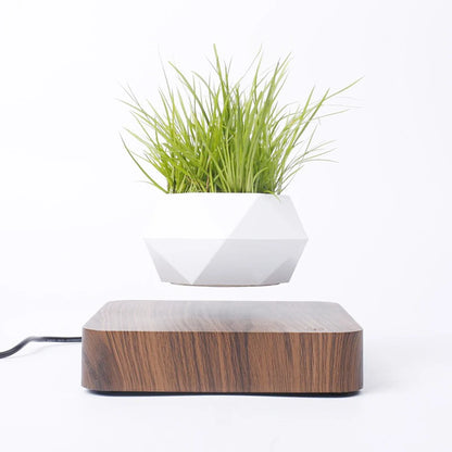 Modern Levitating Air Bonsai Pot Rotation Planters Magnetic Levitation Decor